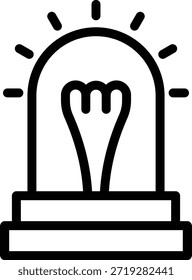 Estilo de icono de alarma de diseño de Vector