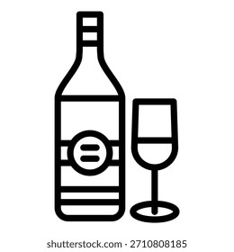 Vektor Design Alkohol Symbolstil