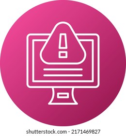 Estilo de icono de alerta de diseño de vectores