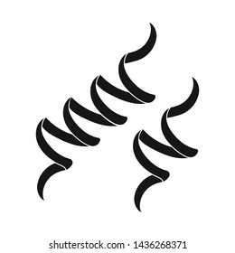 Vector design of algae and spiral logo. Collection of algae and natural stock symbol for web.