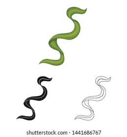 Vector design of algae and spiral symbol. Collection of algae and natural vector icon for stock.