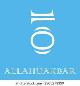 Vector design alphabate and number of 10