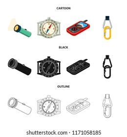 Vector design of alpinism and peak icon. Set of alpinism and camp vector icon for stock.