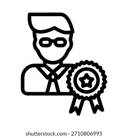 Diseño de Vector Ambassador Icon Style