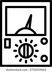Vector Design Ammeter Icon Style