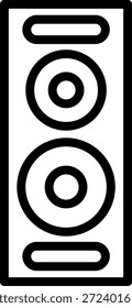 Estilo del icono del altavoz del amplificador del diseño del Vector