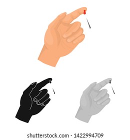 Vector design of analysis and blood symbol. Set of analysis and sugar  vector icon for stock.