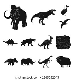 Vector design of animal and character icon. Set of animal and ancient  vector icon for stock.