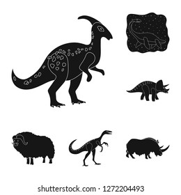 Vector design of animal and character icon. Set of animal and ancient  vector icon for stock.