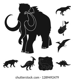 Vector design of animal and character icon. Collection of animal and ancient  stock vector illustration.