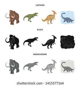 Vector design of animal and character icon. Collection of animal and ancient  stock symbol for web.