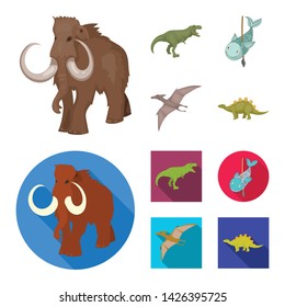 Vector design of animal and character icon. Collection of animal and ancient stock symbol for web.