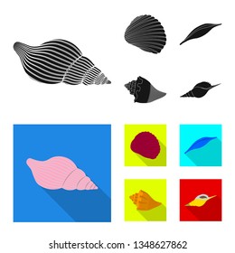 Vector design of animal and decoration logo. Collection of animal and ocean stock vector illustration.