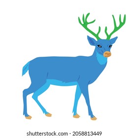 vector design of an animal from the forest that is a deer