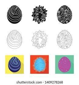 Vector design of animal and prehistoric icon. Collection of animal and cute  stock symbol for web.