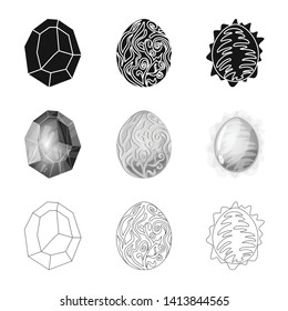 Vector design of animal and prehistoric icon. Collection of animal and cute  stock symbol for web.