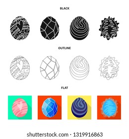 Vector design of animal and prehistoric logo. Set of animal and cute  vector icon for stock.
