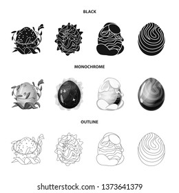 Vector design of animal and prehistoric symbol. Collection of animal and cute  vector icon for stock.