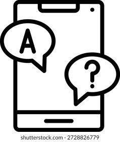Estilo de Ícone de Design de Vetor Respondido