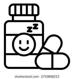 Diseño de Vector Antidepresivos Icon Style
