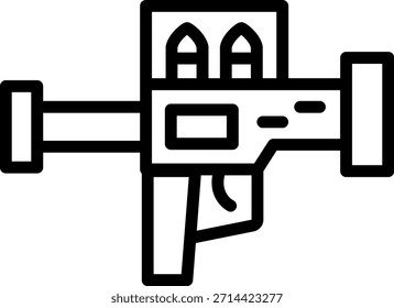 Vektor Design Antitank Icon Style