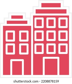Estilo del icono del apartamento de diseño del vector