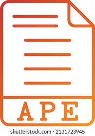 Vector Design APE Icon Style