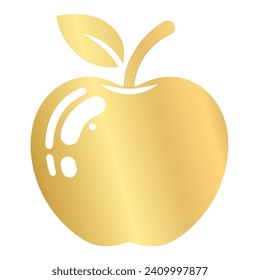 Diseño vectorial de una manzana