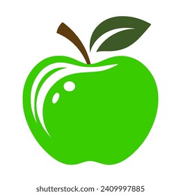 Vector design of an apple
