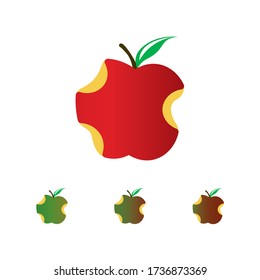 Vector design of apple fruit