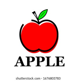 Vector design of an apple icon