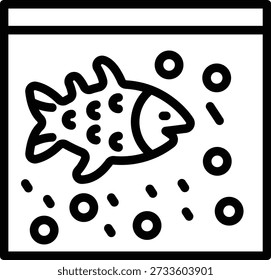 Estilo de ícone do Aquário de design de vetor