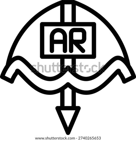 Vector Design Ar Archery Icon Style