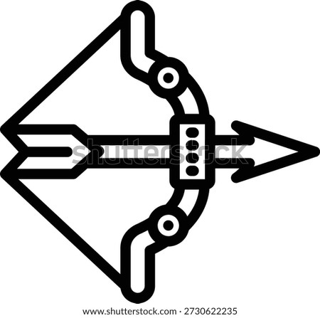 Vector Design Archery Icon Style
