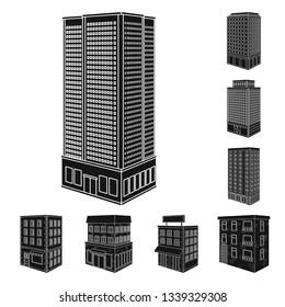 Vector design of architecture and estate icon. Collection of architecture and build stock symbol for web.