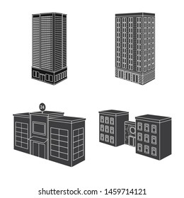 Vector design of architecture and estate logo. Collection of architecture and build vector icon for stock.