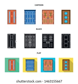 Vector design of architecture and modern sign. Set of architecture and construction stock symbol for web.