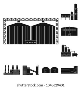 Vector design of architecture and technology sign. Set of architecture and building stock vector illustration.