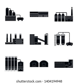 Vector design of architecture and technology symbol. Collection of architecture and building stock symbol for web.