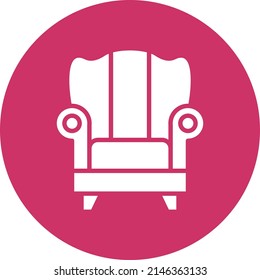 Vector Design Armchair Icon Style
