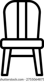 Vector Design Armless Chair Icon Style
