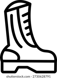 Diseño de Vector Botas del ejército Icon Style