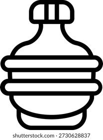 Diseño de Vector Army Canteen Icon Style