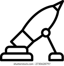 Vektordesign Army Mortar Symbolstil