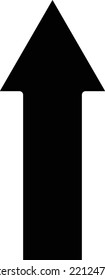 Vector Design Up Arrow Icon Style