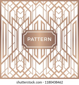 Vector design in art deco style for luxury products. 1920s style template for brochures, flyers, booklets, greeting cards, invitations.