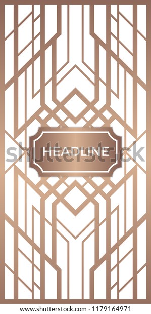 Vector Design Art Deco Style Luxury Stock Vector Royalty