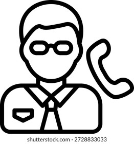 Estilo de icono de asistencia de diseño de Vector