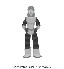Vector design of astronaut  and woman sign. Collection of astronaut  and spaceman  stock symbol for web.