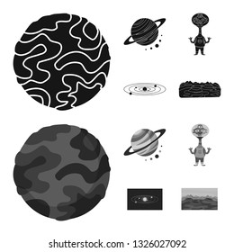 Vector design of astronomy and technology  icon. Set of astronomy and sky vector icon for stock.